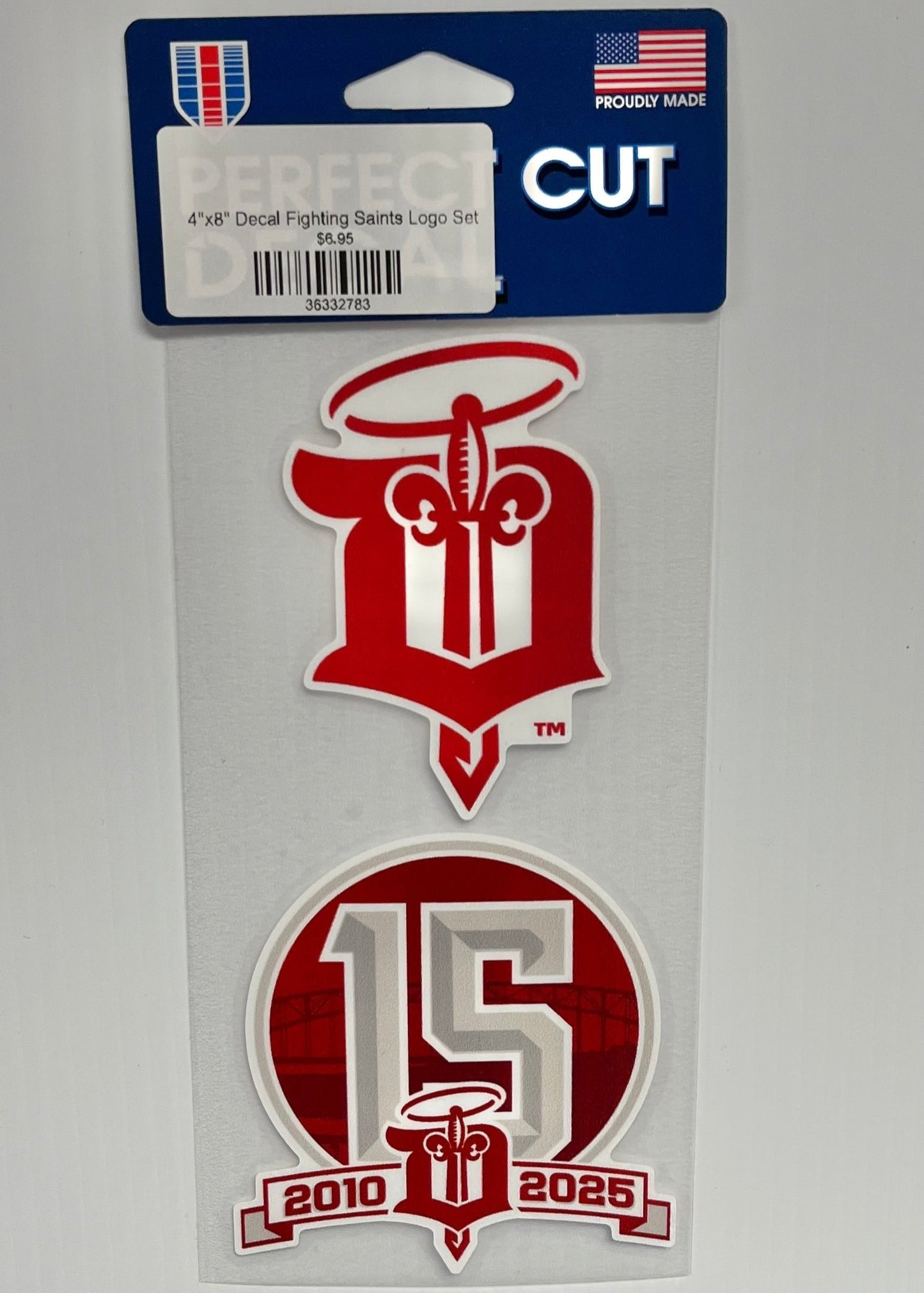 4"x8" Decal Fighting Saints Logo Set