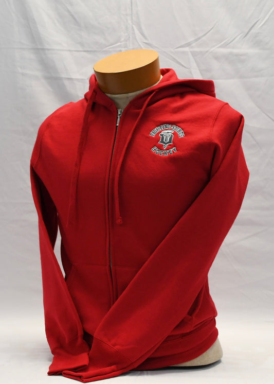 Women's Red Full Zip Jacket "Admiral"