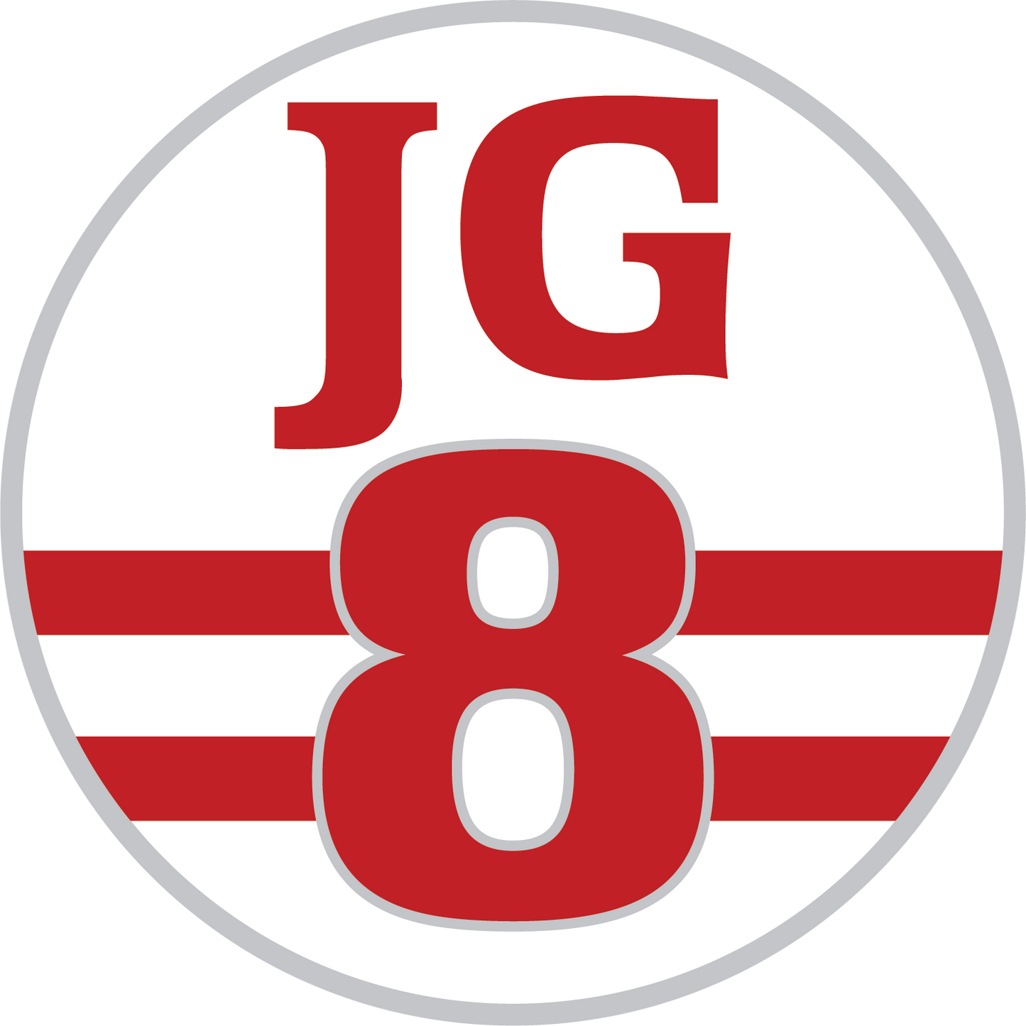 "JG8" Sticker