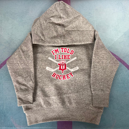 Toddler Sweatshirt- I Like Hockey