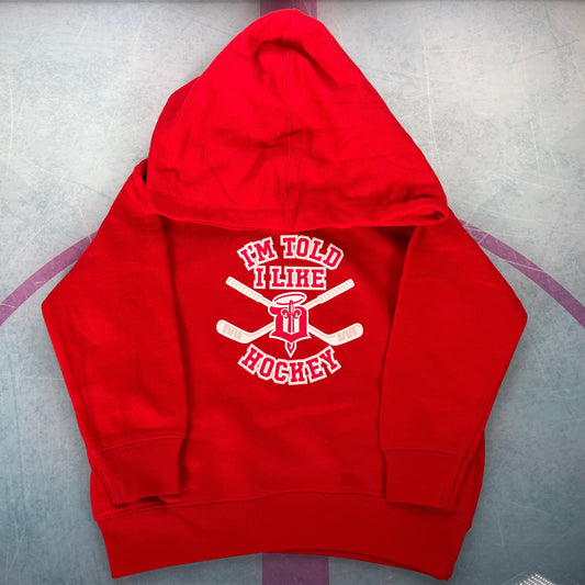 Toddler Sweatshirt- I Like Hockey