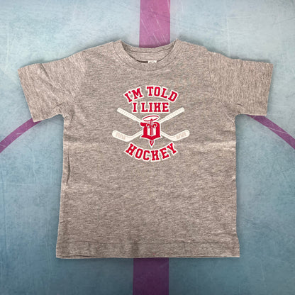 Toddler Jersey Tee- I Like Hockey