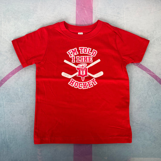 Toddler Jersey Tee- I Like Hockey