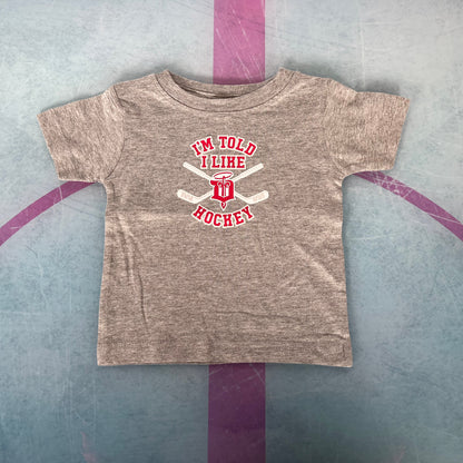 Infant Jersey Tee- I Like Hockey