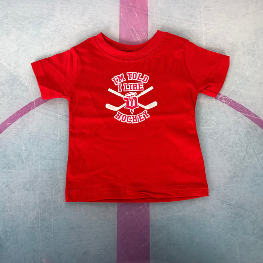 Infant Jersey Tee- I Like Hockey