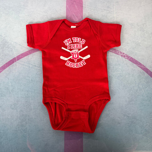 Infant Bodysuit- I Like Hockey