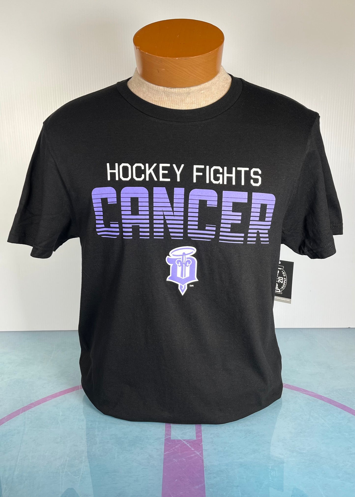 Adult T-Shirt- Hockey Fights Cancer