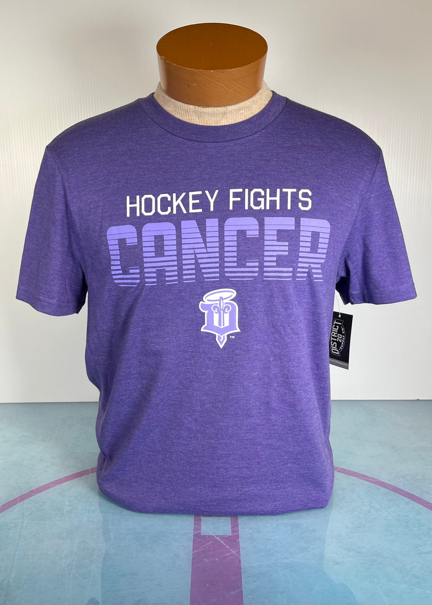 Adult T-Shirt- Hockey Fights Cancer